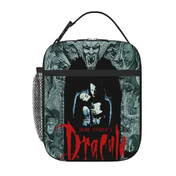 Yeni Bram Stokers Dracula 90S Korku Filmi yemek taşıma çantası Öğle Yemeği Kutusu Yalıtımlı Çanta yemek kabı Çocuk
