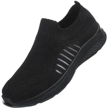yeni erkek koşu ayakkabıları Rahat Spor İçin Hafif konfor sonbahar Tasarımcı Örgü Ayakkabı Dantel-Up Kadın Açık Tenis Ayakkabıları
