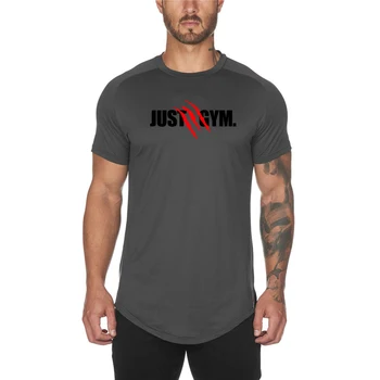 Özelleştirilmiş Yeni Tasarım Atletik Koşu Spor kısa kollu Nefes Hızlı Kuru Sıkıştırma Spor T Shirt Mens İçin