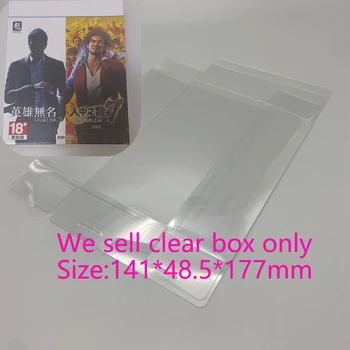 Şeffaf PET kutusu PS5 Yakuza 7 Açık ve Koyu oyun sınırlı sayıda sürüm koleksiyonu Ekran Depolama Şeffaf